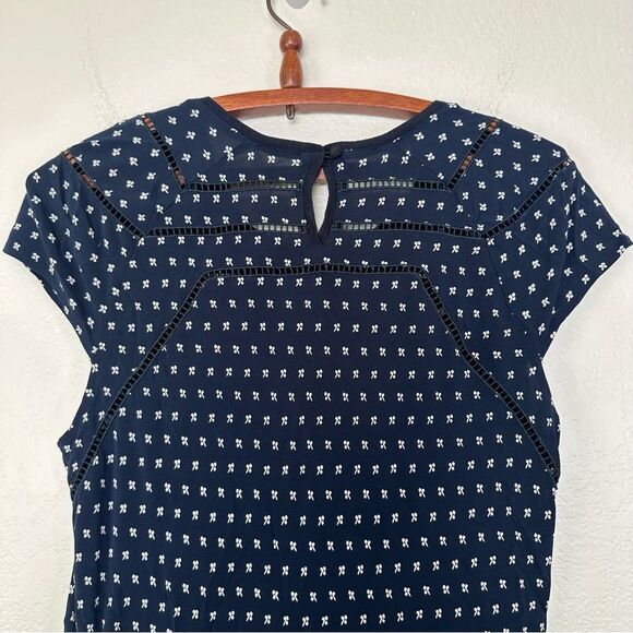 Tory Burch Navy Blue Patterned Women's Dress Size M - Picture 6 of 8